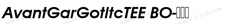 AvantGarGotltcTEE BO字体转换